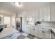 White kitchen with stainless steel appliances and quartz countertops at 1081 Evergreen Cir, Rock Hill, SC 29732