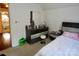 Bedroom with modern dresser, vanity, and furniture, with a serene and well-organized retreat at 13538 Pine Harbor Rd, Charlotte, NC 28278