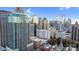 Downtown view showcases the city skyline, featuring luxury high-rise condos at 210 N Church St # 2702, Charlotte, NC 28202