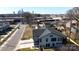 Stunning aerial view of a modern home in an urban setting, showcasing its architectural design and neighborhood at 2205 Catalina Ave, Charlotte, NC 28206