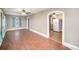 Spacious living room featuring hardwood floors and an open floor plan at 317 W Main St, Marshville, NC 28103