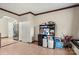 Kitchen nook with storage, home office space and access to kitchen at 352 Leafmore Dr, Charlotte, NC 28213