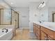 Bathroom with shower, tub, and double vanity at 1419 Imperial Court Imperial Ct, York, SC 29745