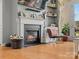 Modern fireplace with a sleek black surround at 1419 Imperial Court Imperial Ct, York, SC 29745