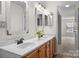 Double vanity bathroom with updated fixtures at 14922 Deshler Ct, Charlotte, NC 28273
