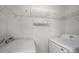 Laundry room with washer, dryer and shelving at 14922 Deshler Ct, Charlotte, NC 28273