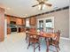 Eat-in kitchen with wood cabinets and stainless steel appliances at 25040 Timberlake Dr, Tega Cay, SC 29708