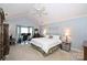 Large main bedroom with vaulted ceiling, built-in cabinetry, and ample space at 6146 Highview Rd, Matthews, NC 28104