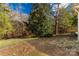 Spacious backyard with mature trees and potential for outdoor activities and entertainment at 1100 Turkey Creek Ridge Rd, York, SC 29745