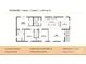 Detailed floor plan showcases a three-bedroom, two-bath home with a spacious living room, kitchen, and flex room at 1100 Turkey Creek Ridge Rd, York, SC 29745