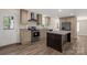 Modern kitchen with stainless steel appliances and an island at 1100 Turkey Creek Ridge Rd, York, SC 29745
