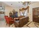 Living room with a comfortable seating area and decorative shelving at 1808 Wilton Gate Dr, Charlotte, NC 28262