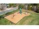 Aerial view of the community playground featuring swings and a slide at 6012 Drave Ln, Fort Mill, SC 29715