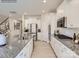 Bright kitchen featuring granite countertops and white cabinets at 1983 Copper Path Dr, Fort Mill, SC 29715