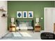 Charming Bedroom with a crib and green accent wall at 4499 Potters Wheel Dr, Fort Mill, SC 29715