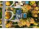 Stunning aerial view of home with pool, landscaping, and neighborhood context at 1511 Churchill Downs Dr, Waxhaw, NC 28173