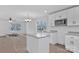 Modern kitchen with white cabinets, granite island, and microwave at 624 W Kerr St, Salisbury, NC 28144