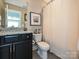 Clean bathroom with granite vanity and a shower/tub combo at 946 Emory Ln, Fort Mill, SC 29708