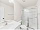 Bathroom with a shower/tub combo and a vanity at 221 Brenett Francis Ct, Charlotte, NC 28214