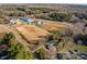 Aerial view showing house and property near school at 2930 W Innes St, Salisbury, NC 28144