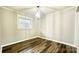 Dining room features a modern light fixture and a view from the window at 529 Catalina Dr, Albemarle, NC 28001