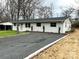 Home exterior with gravel driveway and well maintained green lawn at 529 Catalina Dr, Albemarle, NC 28001