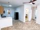 Modern kitchen with green cabinets and marble countertops at 123 Oak St, Chester, SC 29706