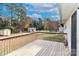 Wooden deck overlooking backyard at 161 Westscott Dr, Statesville, NC 28625