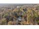 Aerial view of a mobile home on a wooded lot at 2029 Big Dipper Dr, Clover, SC 29710