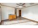 Bright living room features a ceiling fan, a wet bar and wood-look floors at 4556 Harley Davidson Dr, Catawba, NC 28609