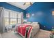 Comfortable bedroom featuring a ceiling fan, neutral carpet, and great natural light at 8931 Meadow Vista Rd, Charlotte, NC 28213