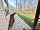 Stone paver walkway along the side of the home leads to the backyard at 959 Tamary Way # 29/30, Landis, NC 28088