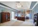 Spacious Primary bedroom with high ceilings and large windows at 124 Harris Farm Rd, Mooresville, NC 28115