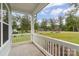 Cozy front porch with white railings overlooking the neighborhood at 562 Shepherd Ln # 3, Clover, SC 29710