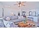 Open concept living area with kitchen and island visible at 816 Wellwood Ave, Statesville, NC 28677