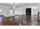 Finished basement with fireplace and hardwood floors at 3907 E Lawyers Rd, Monroe, NC 28110