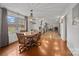 Bright dining area with hardwood floors and an open view to kitchen at 955 Goodnight Rd, Salisbury, NC 28147