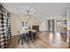 Open living room and dining area with fireplace at 955 Goodnight Rd, Salisbury, NC 28147