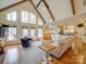Bright living room with hardwood floors, large windows, and comfortable seating arrangement at 1140 Inlet Pointe Rd, Salisbury, NC 28146