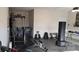 Garage gym with weightlifting equipment and punching bag at 2353 Abundance Ln, Waxhaw, NC 28173