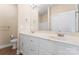 Bathroom boasts double vanity and updated fixtures at 310 Pine St, Locust, NC 28097