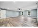 Expansive bonus room featuring luxury vinyl plank flooring, a ceiling fan, and recessed lighting at 357 Triple Ponds Ct, Clover, SC 29710