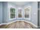 Cozy living area with light-blue walls, hardwood floors, and many windows at 357 Triple Ponds Ct, Clover, SC 29710