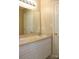 Bathroom featuring a double vanity with a large mirror and ample cabinet space at 194 E Jay Dr # 3, Taylorsville, NC 28681