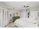 King bedroom with en-suite laundry and balcony access at 224 N Poplar St # 16, Charlotte, NC 28202