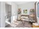 Bright office space featuring modern decor, with a view to a half bath at 819 E 36Th St, Charlotte, NC 28205