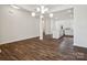 Dining area with an open-concept view of kitchen island and abundant natural light at 1063 Bull Dog Ln, Wingate, NC 28174