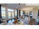 Spacious living area with comfortable seating and large windows overlooking patio at 2015 Canvasback Way, Indian Trail, NC 28079