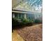 Close-up of the brick home's entrance, showcasing neat landscaping and a welcoming, well-maintained facade at 116 Lodge Hall Ct, Stony Point, NC 28678