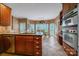 Spacious kitchen with modern appliances, granite countertops, and adjacent dining area at 3513 Country Club Dr, Gastonia, NC 28056
